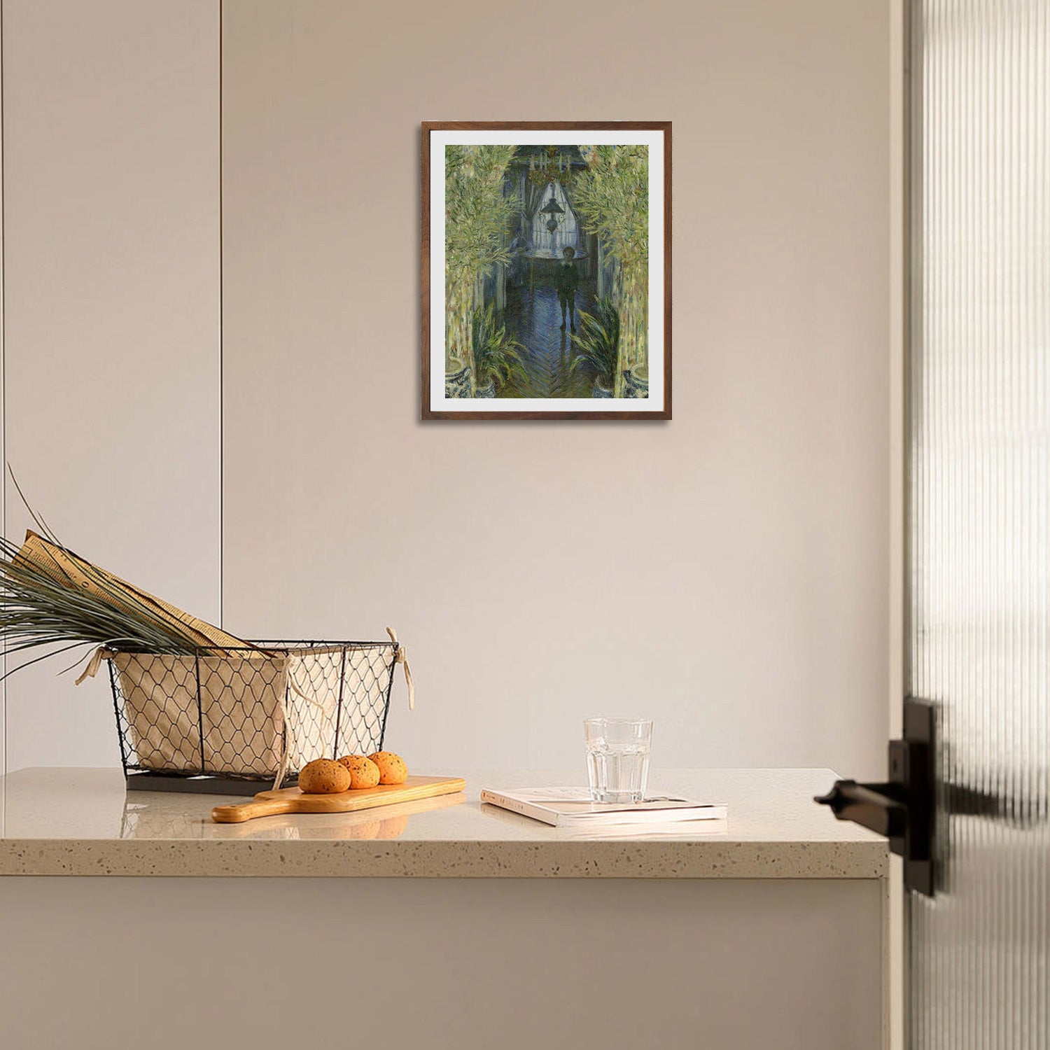 Claude Monet Wall Art A Corner Of The Apartment Poster Framed