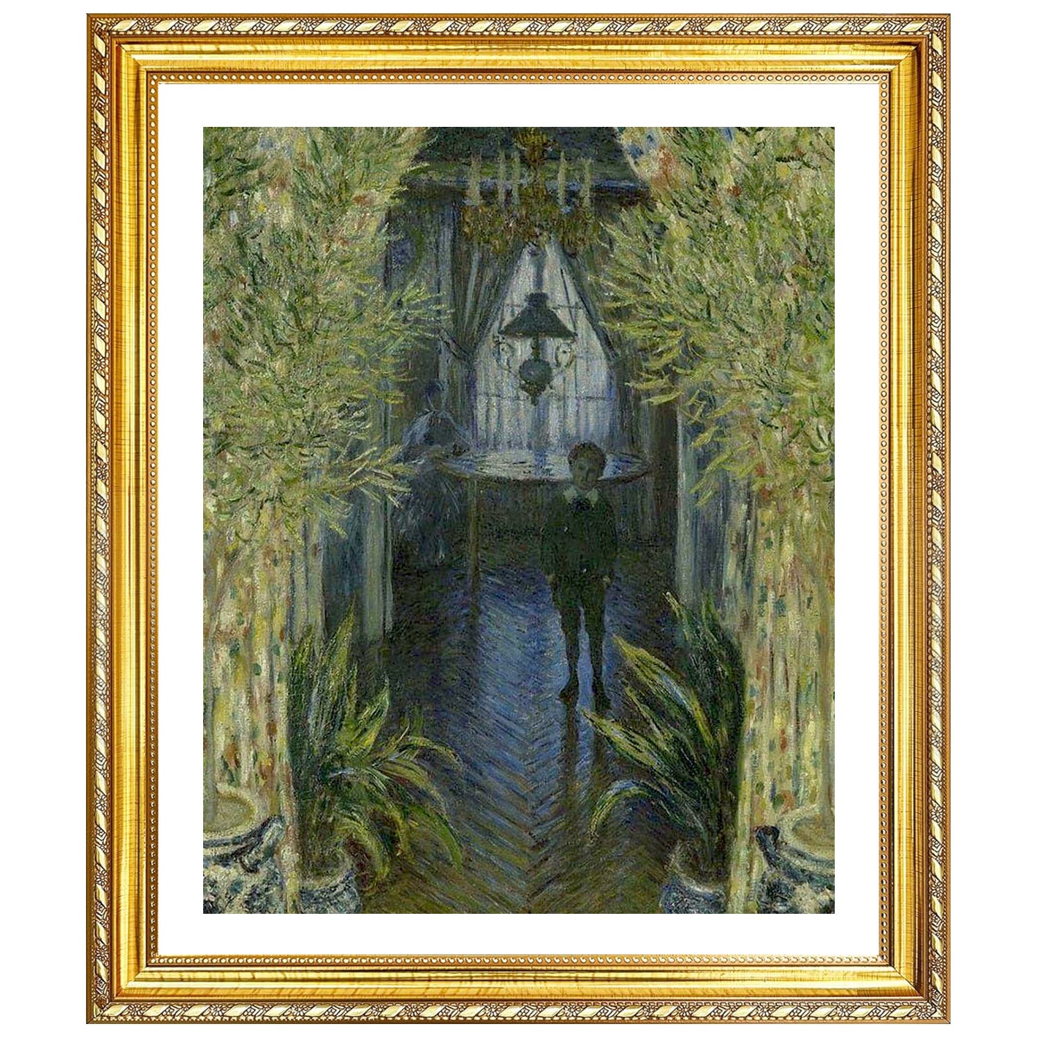 Claude Monet Wall Art A Corner Of The Apartment Poster Framed