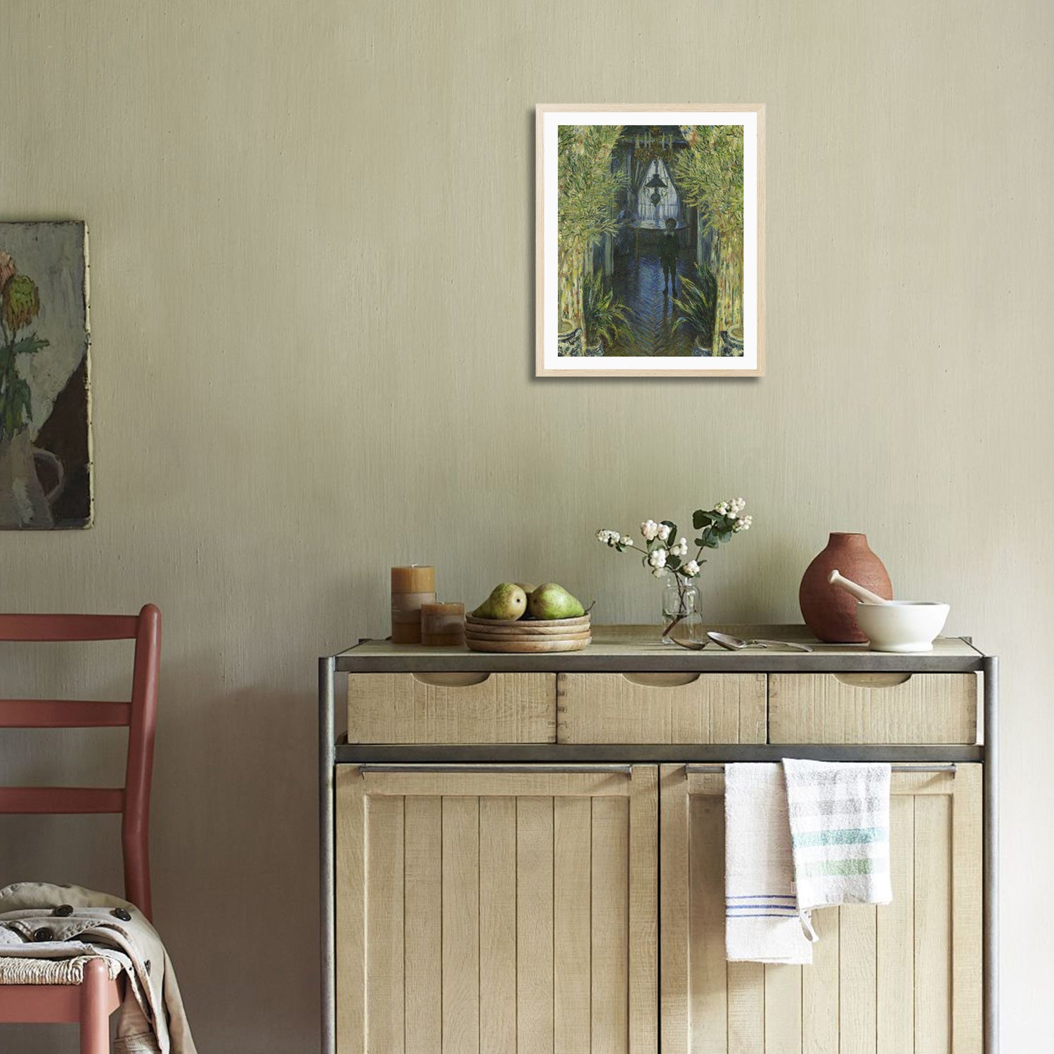 Claude Monet Wall Art A Corner Of The Apartment Poster Framed