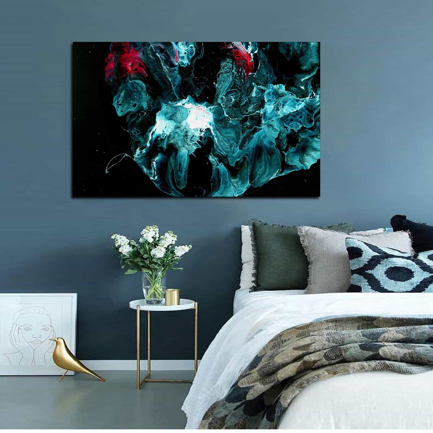 Turquoise Canvas Art