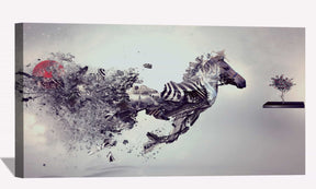 Zebra Migration Canvas Art