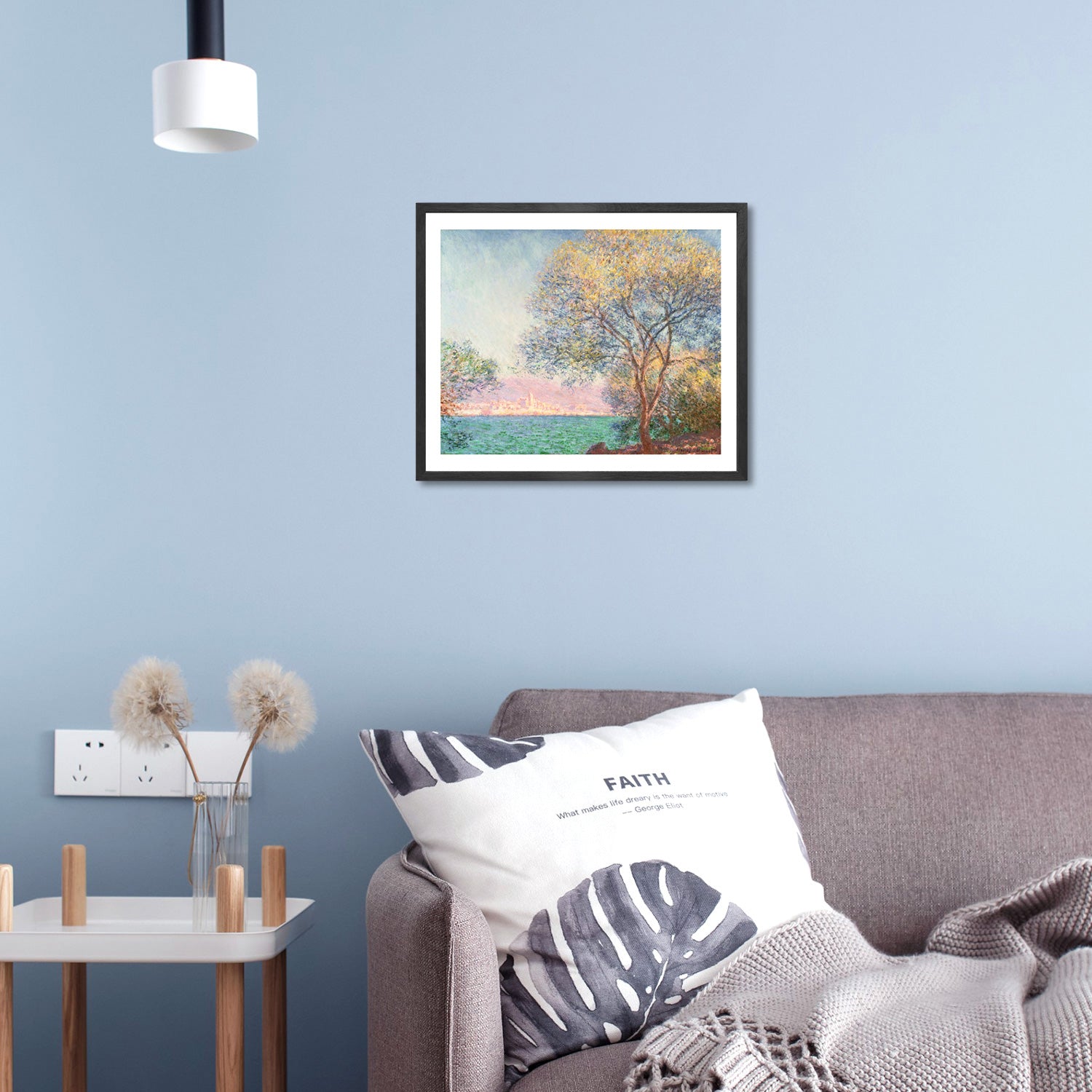 Claude Monet Wall Art Antibes In The Morning Poster Framed