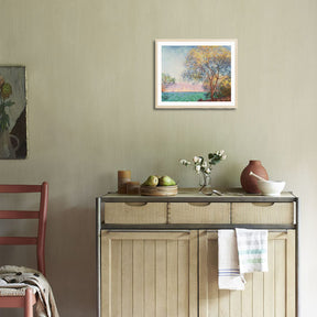 Claude Monet Wall Art Antibes In The Morning Poster Framed