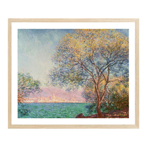 Claude Monet Wall Art Antibes In The Morning Poster Framed