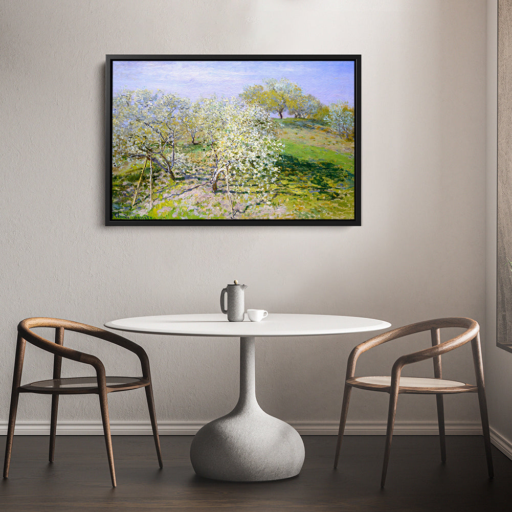 Apple Trees In Bloom Canvas Art
