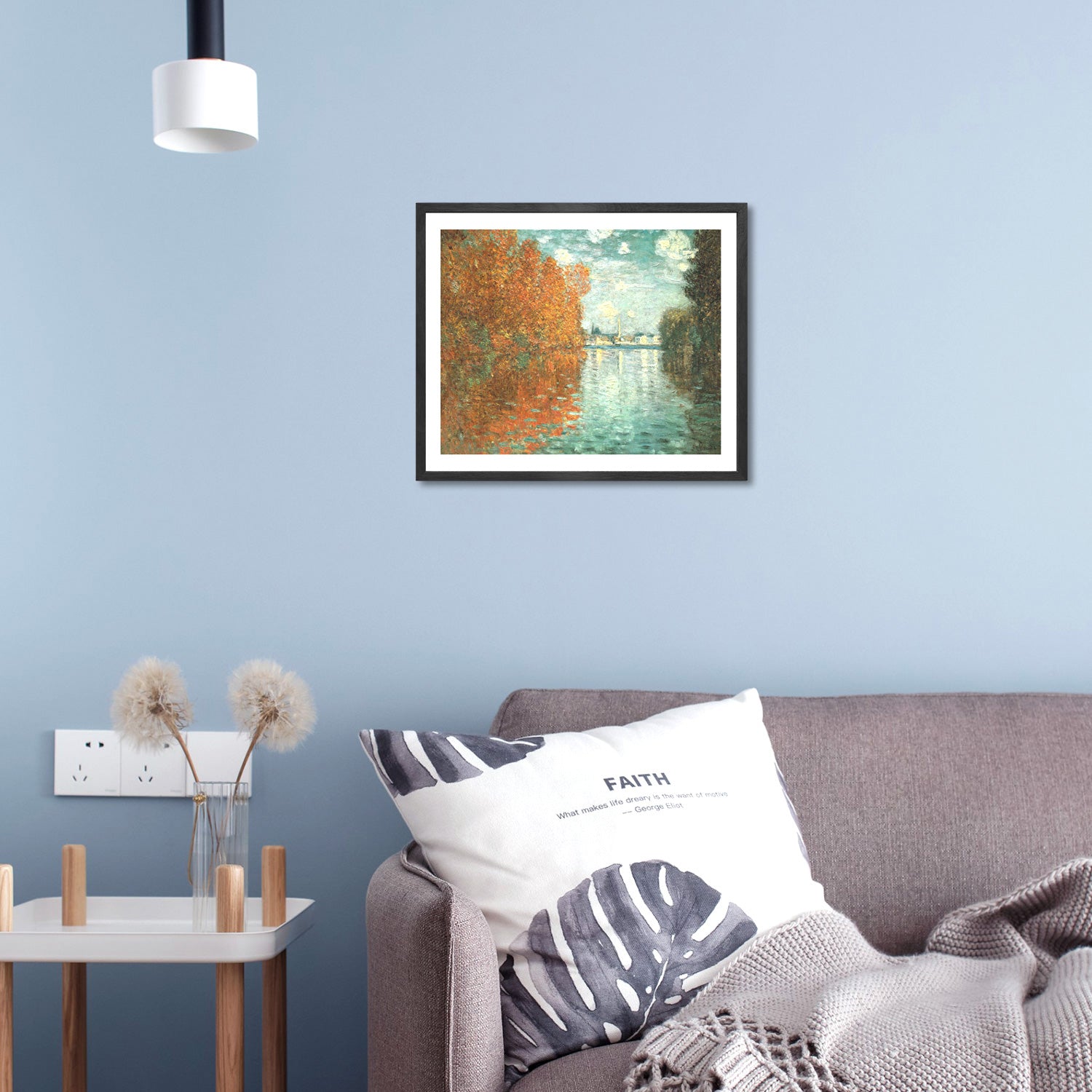 Claude Monet Wall Art Autumn Effect At Argenteuil Poster Framed