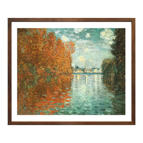 Claude Monet Wall Art Autumn Effect At Argenteuil Poster Framed