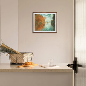 Claude Monet Wall Art Autumn Effect At Argenteuil Poster Framed