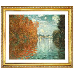 Claude Monet Wall Art Autumn Effect At Argenteuil Poster Framed