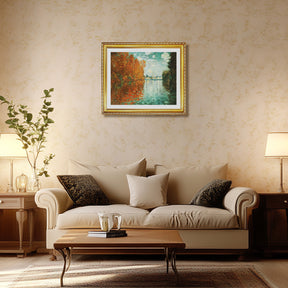 Claude Monet Wall Art Autumn Effect At Argenteuil Poster Framed