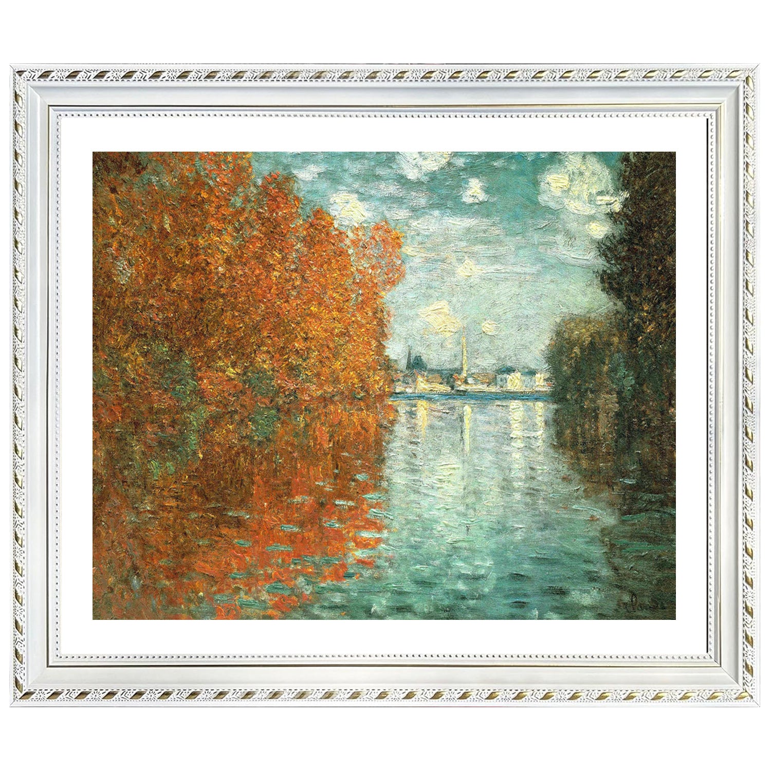 Claude Monet Wall Art Autumn Effect At Argenteuil Poster Framed