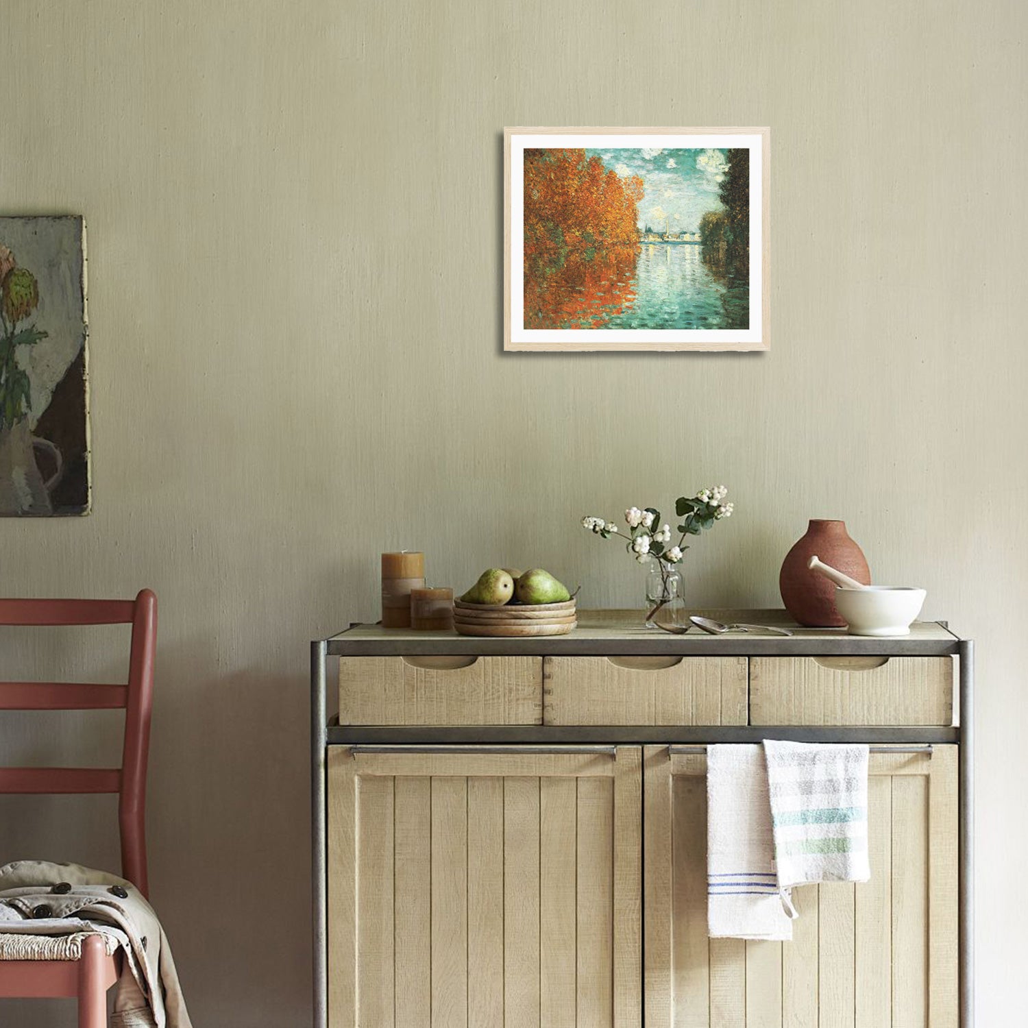 Claude Monet Wall Art Autumn Effect At Argenteuil Poster Framed