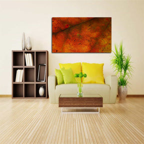 Autumnal Leave Canvas Art