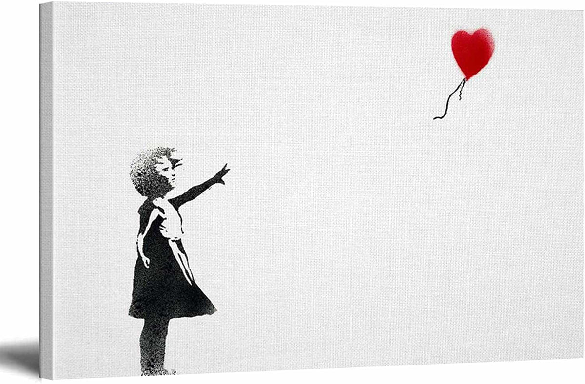 Balloon Girl Canvas Art