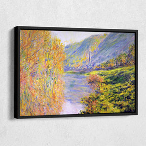 Banks Of The Seine At Jeufosse Canvas Art