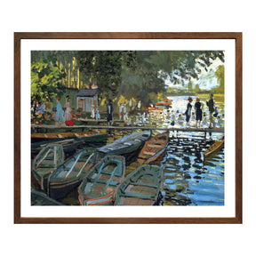 Claude Monet Wall Art Bathers At La Grenouillere Poster Framed
