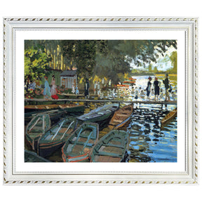 Claude Monet Wall Art Bathers At La Grenouillere Poster Framed
