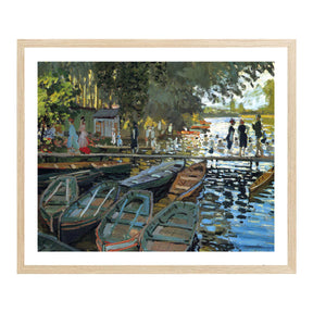 Claude Monet Wall Art Bathers At La Grenouillere Poster Framed