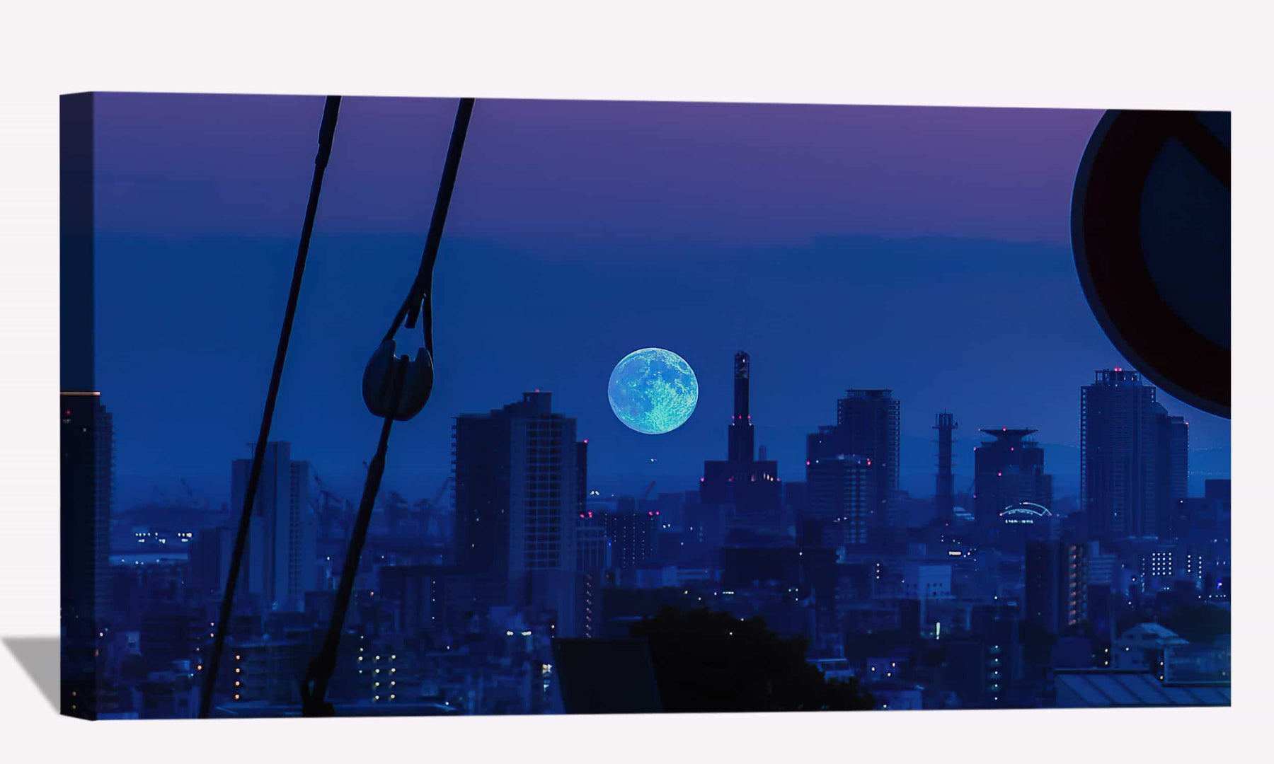 Blue Moon Canvas Art