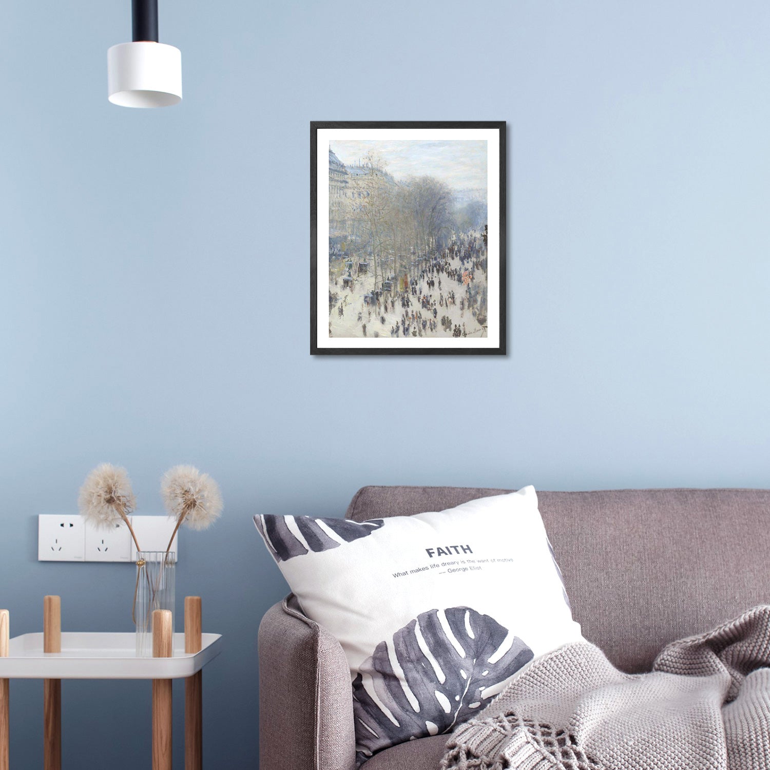 Claude Monet Wall Art Boulevard Des Capucines Poster Framed