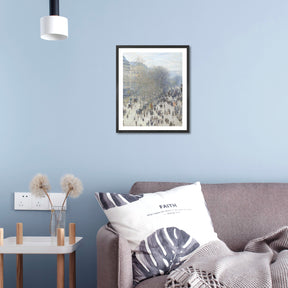 Claude Monet Wall Art Boulevard Des Capucines Poster Framed