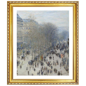 Claude Monet Wall Art Boulevard Des Capucines Poster Framed