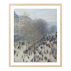 Claude Monet Wall Art Boulevard Des Capucines Poster Framed