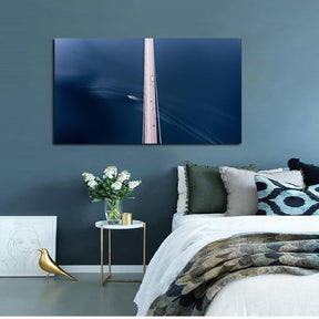 Bridge Under Blue Sky Canvas Art