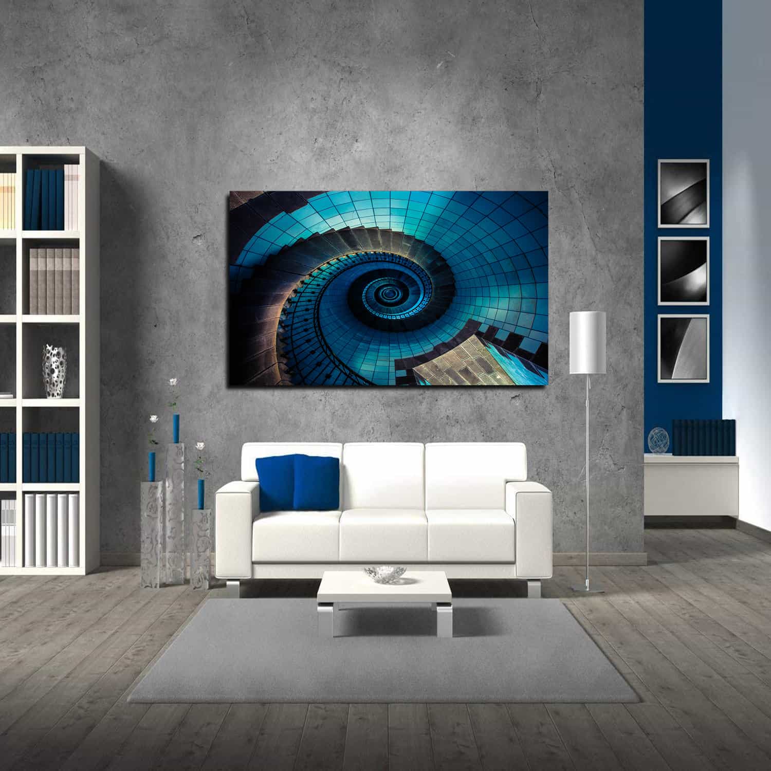 Brittany France Stairs Abstract Canvas Art