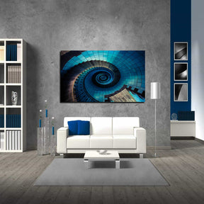 Brittany France Stairs Abstract Canvas Art