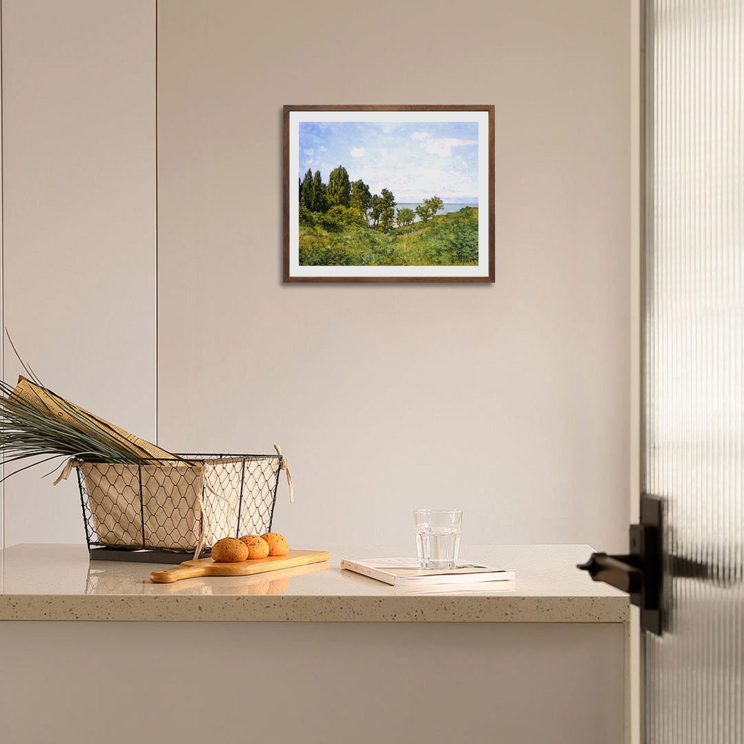 Claude Monet Wall Art By The Sea Poster Framed