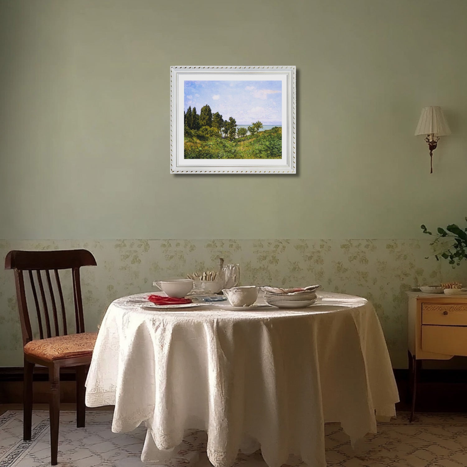 Claude Monet Wall Art By The Sea Poster Framed