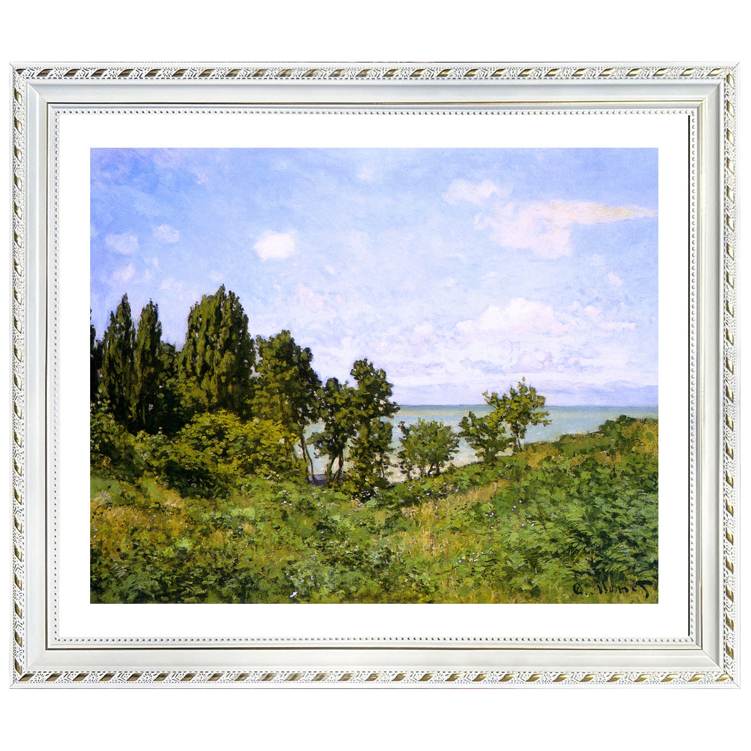 Claude Monet Wall Art By The Sea Poster Framed