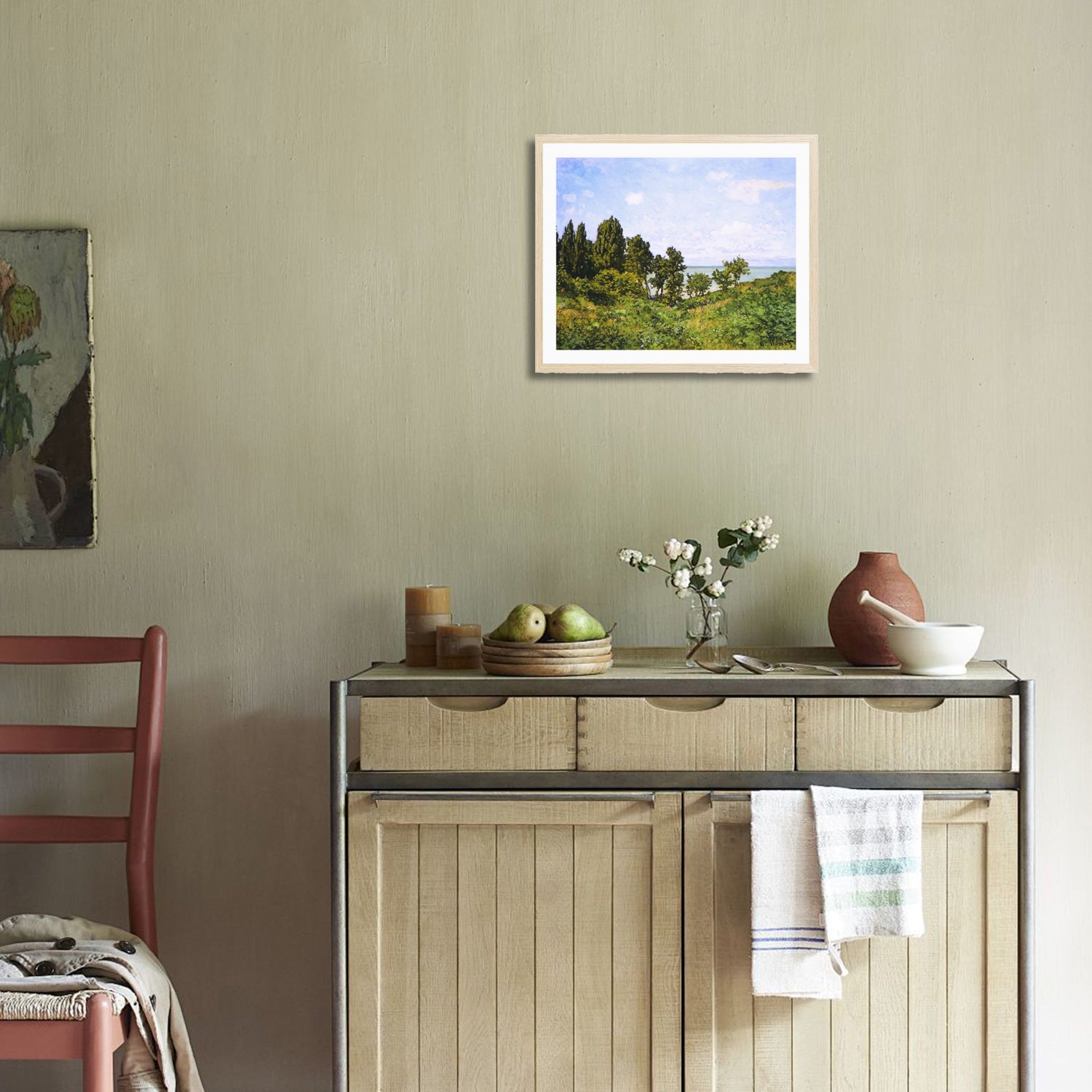 Claude Monet Wall Art By The Sea Poster Framed