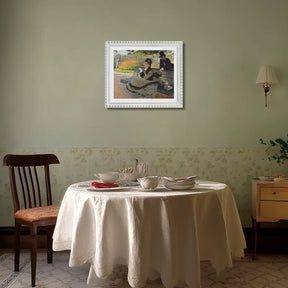 Claude Monet Wall Art Camille Monet On A Garden Bench Poster Framed