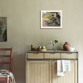 Claude Monet Wall Art Camille Monet On A Garden Bench Poster Framed