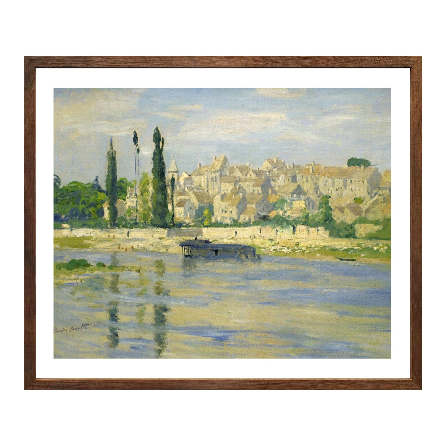 Claude Monet Wall Art Carrieres Saint Denis Poster Framed