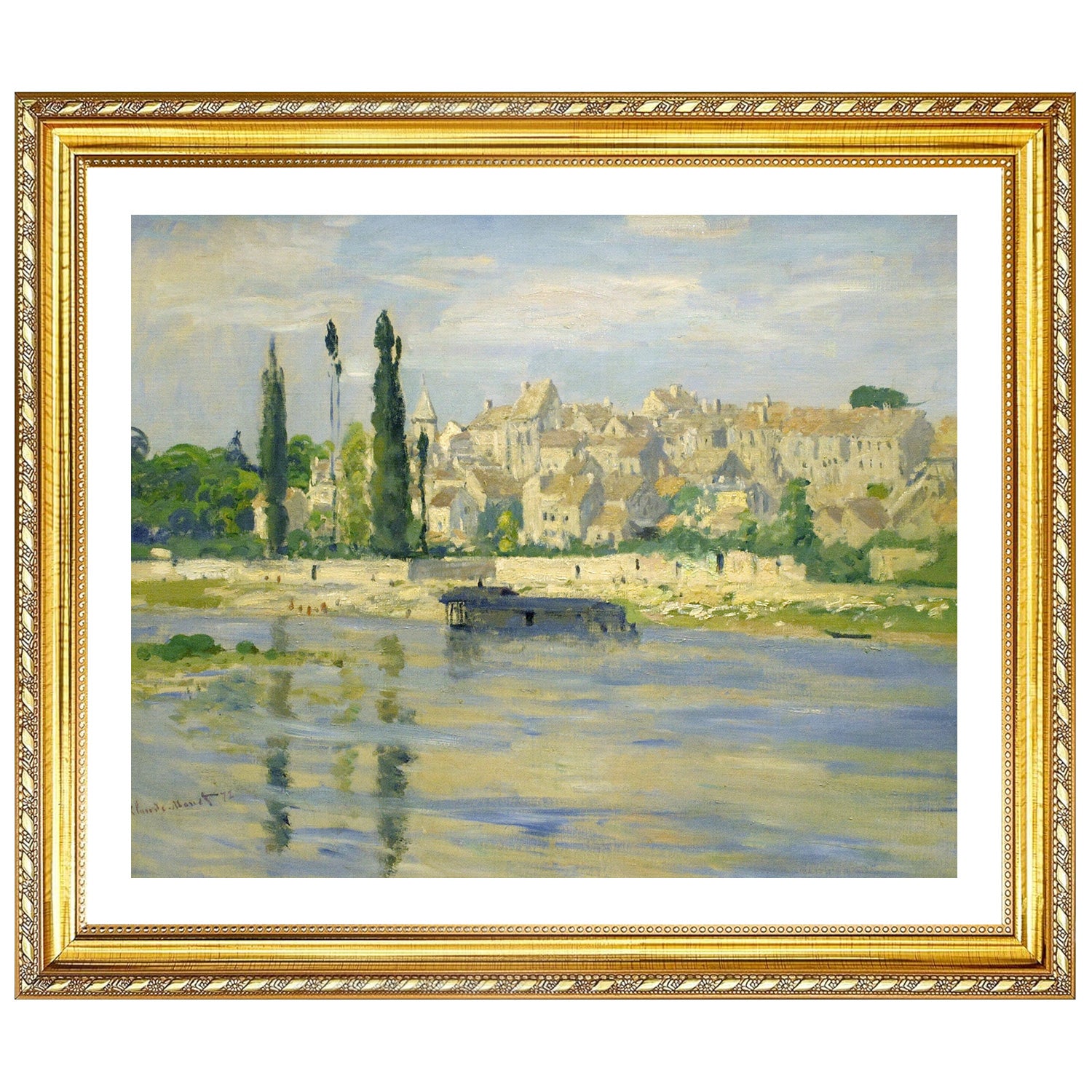 Claude Monet Wall Art Carrieres Saint Denis Poster Framed