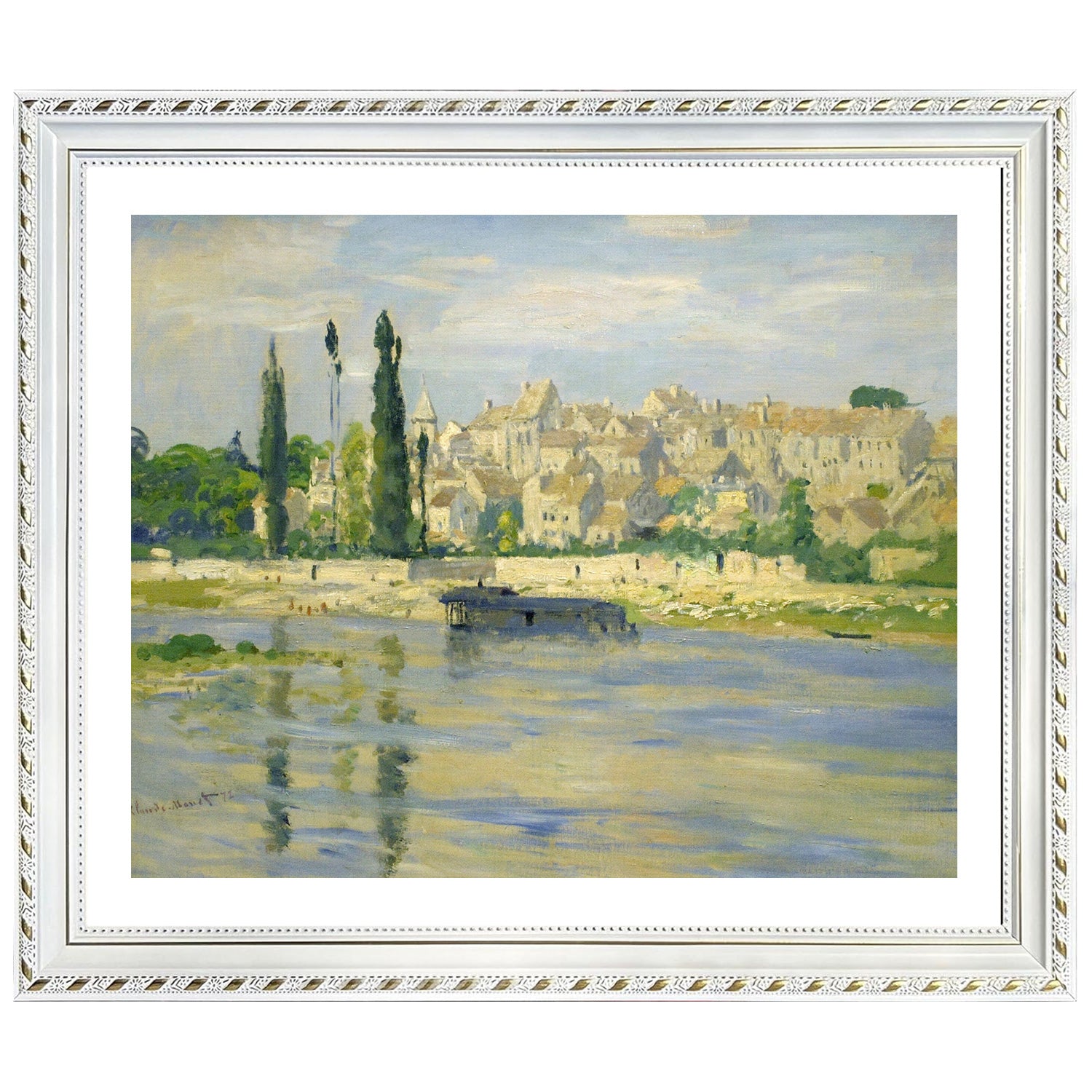 Claude Monet Wall Art Carrieres Saint Denis Poster Framed