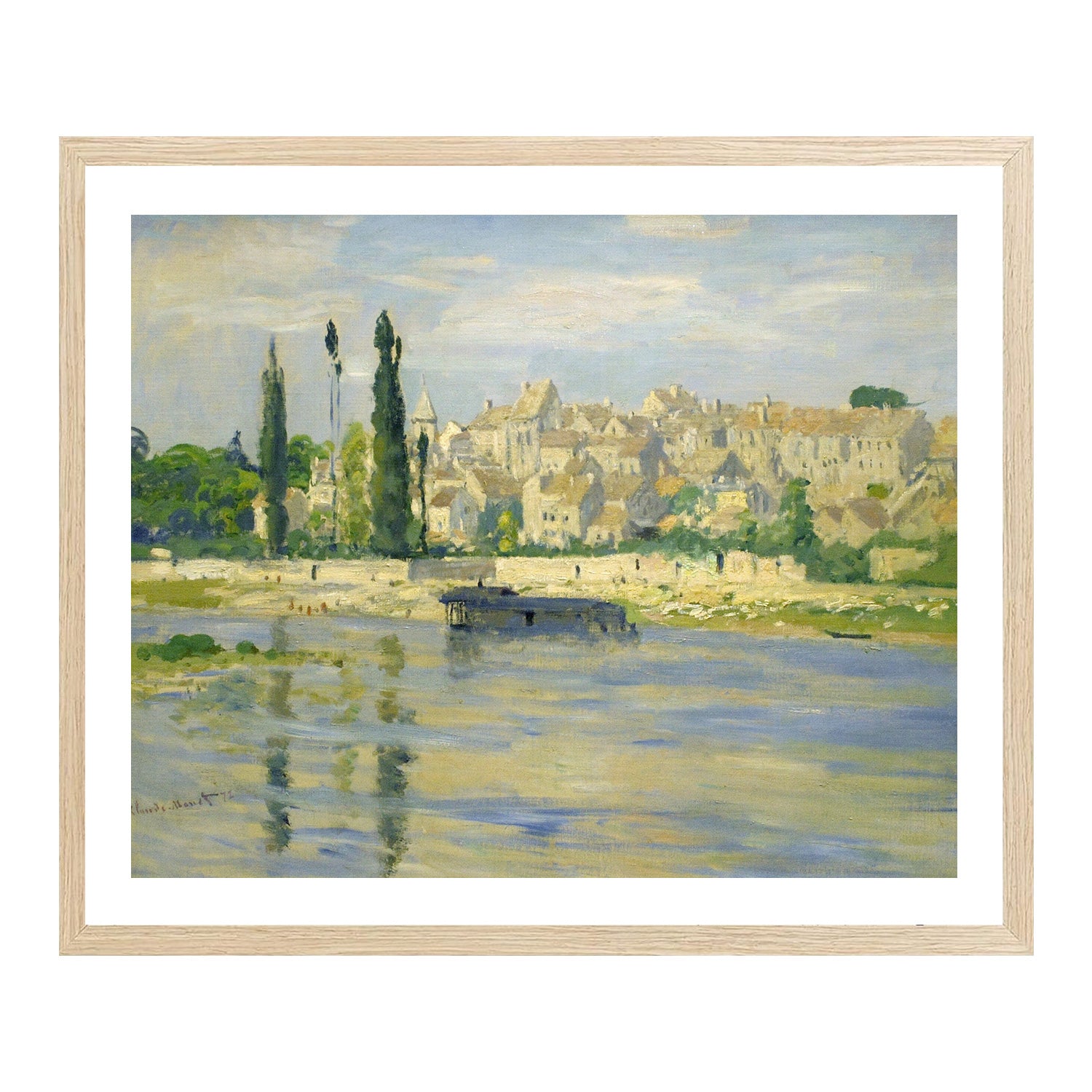 Claude Monet Wall Art Carrieres Saint Denis Poster Framed