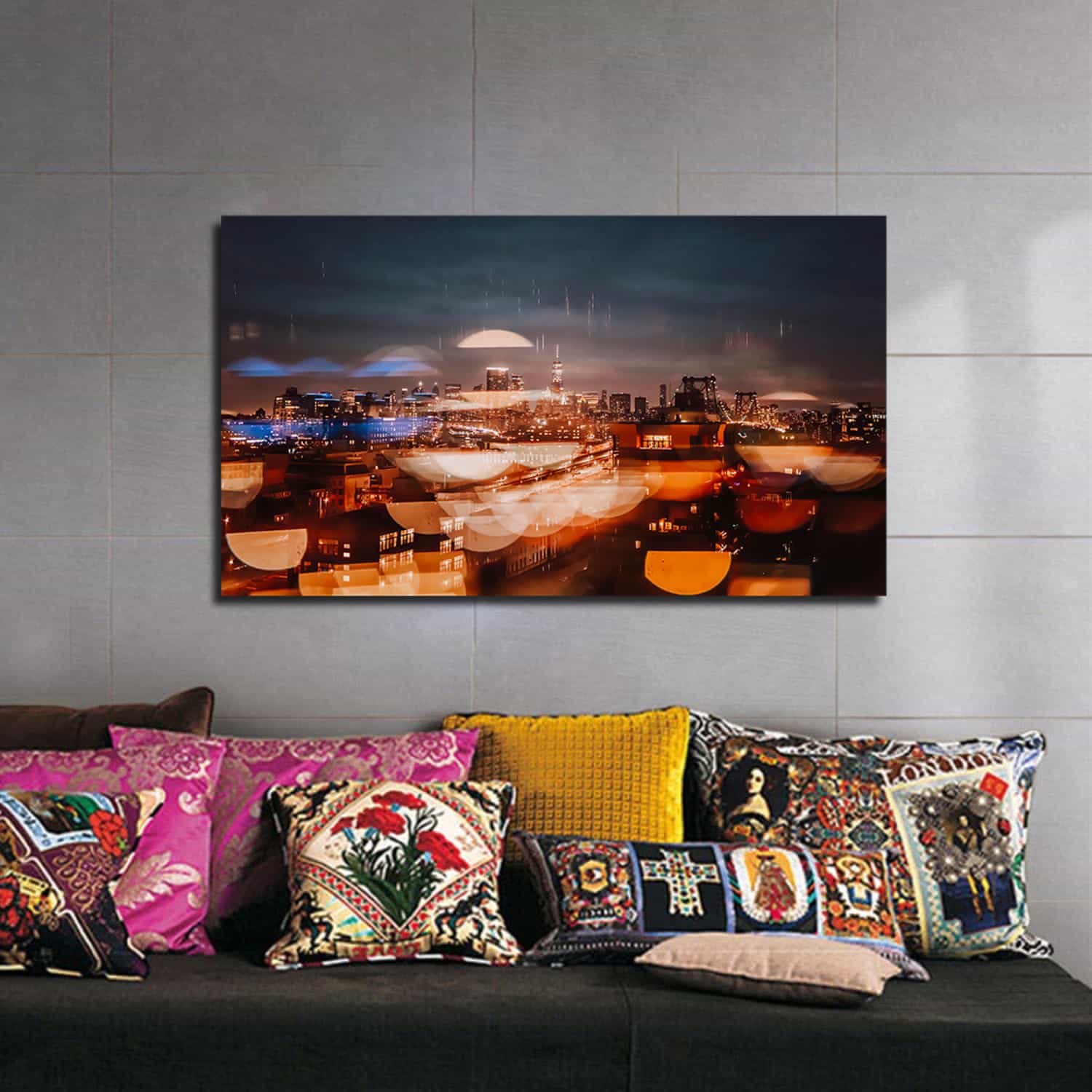 City Evening Canvas Art