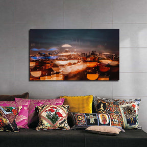 City Evening Canvas Art