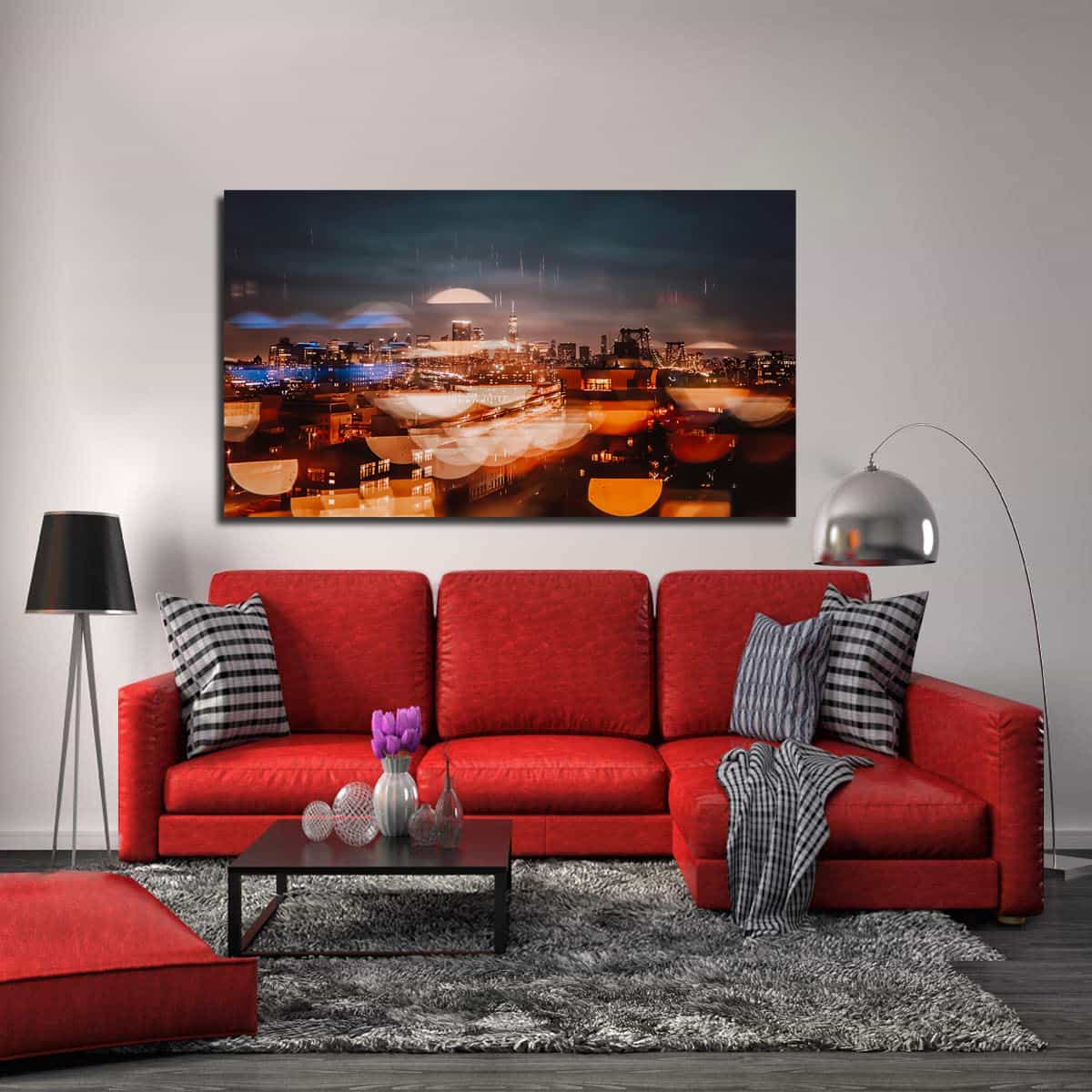 City Evening Canvas Art