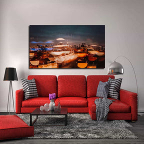 City Evening Canvas Art