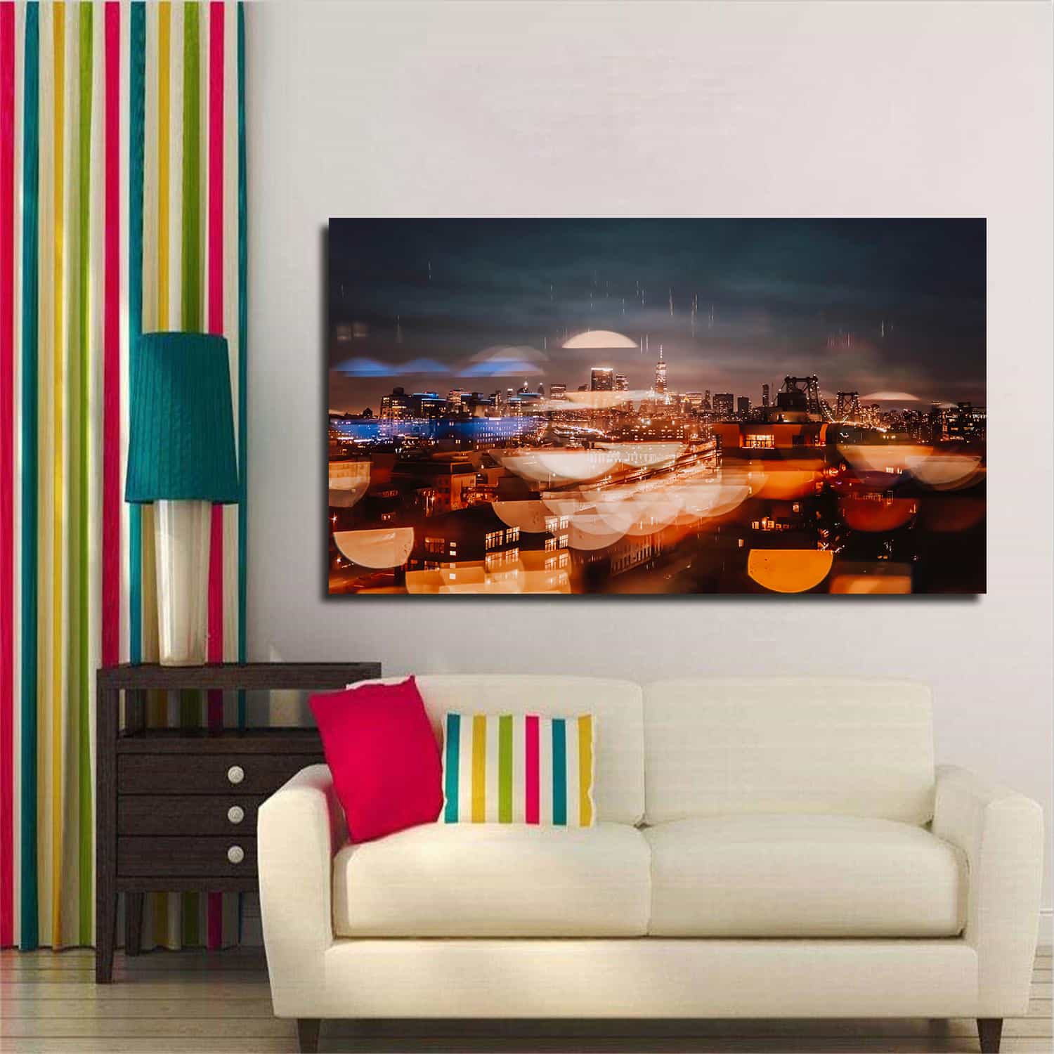 City Evening Canvas Art