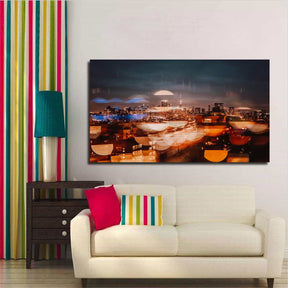 City Evening Canvas Art