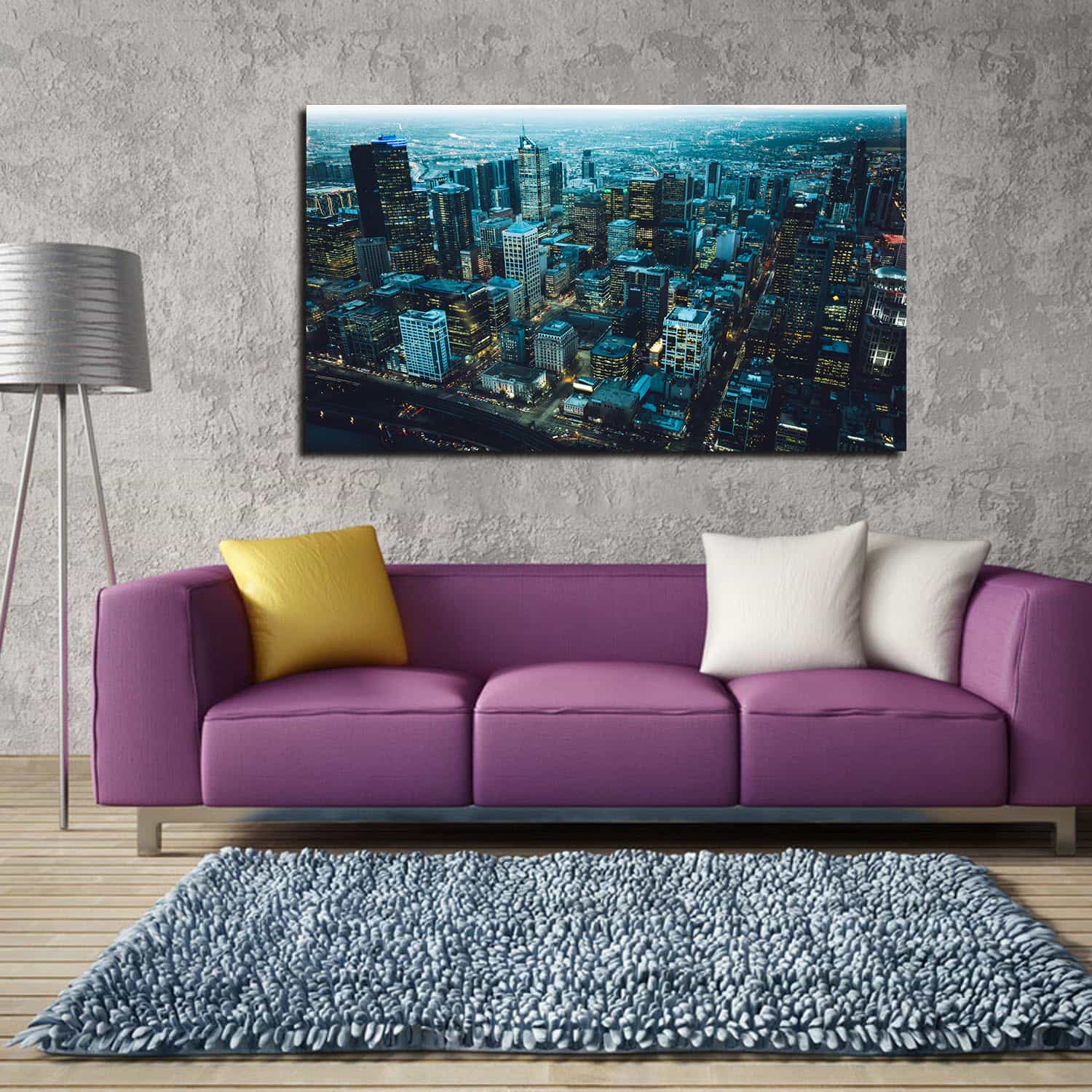 City Morning Canvas Art