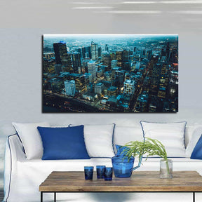 City Morning Canvas Art