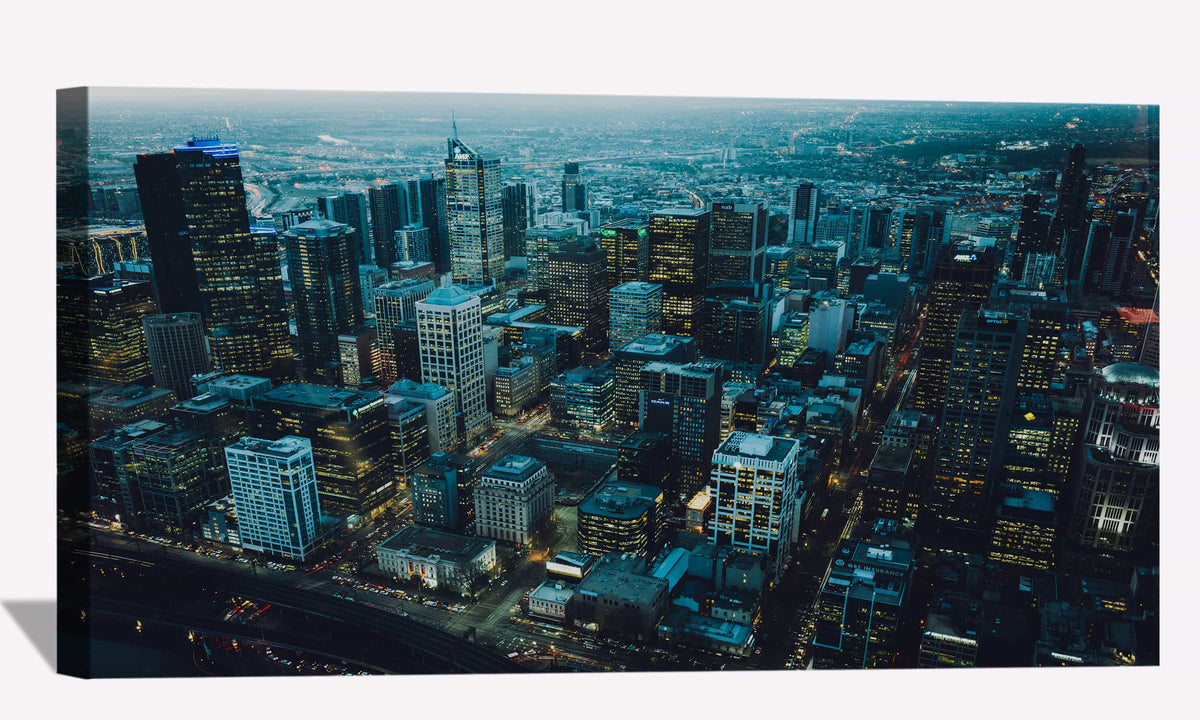 City Morning Canvas Art