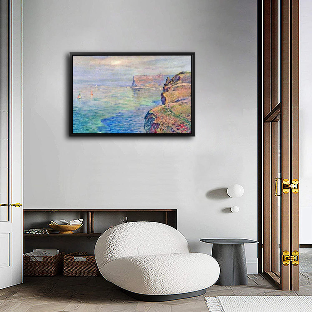Cliff At Grainval Near Fecamp Canvas Art